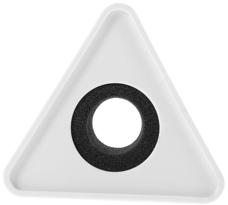 ULDIGI 3stücke Triangular Abs Mikrofon Logo Flag Für Interviews Weiße Tragbare Station Mit Großem Logo-Bereich Einfach Zu Transportieren Robustem Material Geeignet Für Professionelle