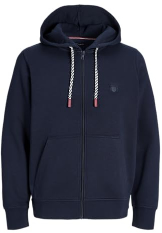 Jack & Jones Jprbluronaldo Sweat Zip Hood Prau25 Jprbluronaldo Prau25 - Felpa con Cappuccio e Cerniera Uomo (Pacco da 1)