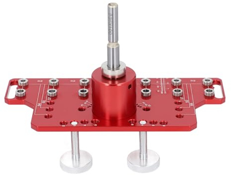 Regalstift-Scharnierlehre, 2-in-1-Design, 7 Löcher auf Einmal, 35 Mm Randabstand, Ganzmetall, 4 Bohrer, Passstifte Im Lieferumfang Enthalten, Schrankscharnierschablonen,