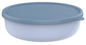 Mepal - Récipient pour micro-ondes Lumina - Boîte hermétique alimentaire avec couvercle pour frigo, congélateur, four vapeur, micro-ondes et lave-vaisselle - Bol de service - 2000 ml - Nordic blue