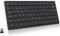 TOVARIN® Super Teclado Inalambrico Universal 2.4g Ultra Delgado | Teclado Bluetooth | Teclado Silencioso | Keyboard | Teclado Inalámbrico Español Ordenador Portátil para Pc | Color Negro