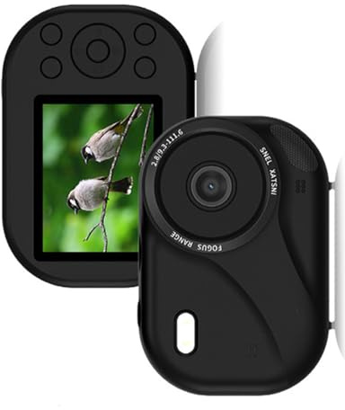 Grabadoras de video 4K portátiles de 2.4 pulgadas con pantalla digital con función electrónica antivibración para entusiastas de los viajes, fotografía retro