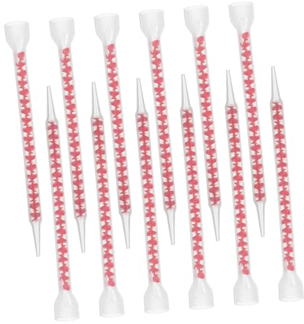 Lurrose 12pièces De Mélange Époxy Pour Calfeutrage Précis Embouts Applicateur De Colle Pour Carrelage De Cuisine Et Salle De Bain Outil Extension De Buse De Calfeutrage