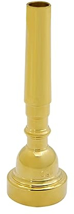 FRCOLOR Trompetenmundstück 5c aus Messing Kleines Blechblasinstrument Zubehör für Anfänger und Profi Eleganter Klang Ersatzteil für Kupfertrompete