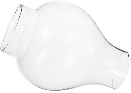 HEALEEP Winddichter Vintage Glasschirm für Öllampen Handgeblasenes Robustes Klarer Ersatzschirm für Sturmlaternen und Antike Öllampen Langlebiger Lampenschirm für Gemütliche Beleuchtung