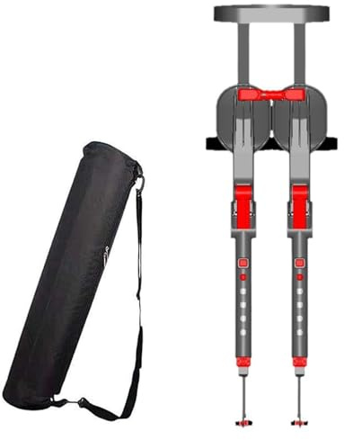 CASOME Chaise Exosquelette Invisible – Siège Portable pour Travailleurs Debout, Hauteurs Réglables sur 5 Niveaux, Support Ergonomique pour Les Jambes, Chaise De Voyage Légère Jusqu'À 150Kg(Red)