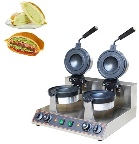 Electric Waffle Maker, Adjustable Temperature 50-300°C, Commercial and Home Cooking