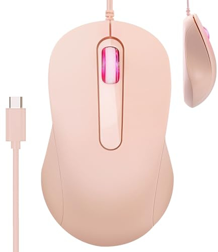 Souris D'Ordinateur Filaire USB USB ergonomique silencieux Plug and Play | Souris D'Ordinateur Filaires Molette optique silencieuse Maison Bureau Unisexe Portable PC Fixe Travail Étudiant Utilisat