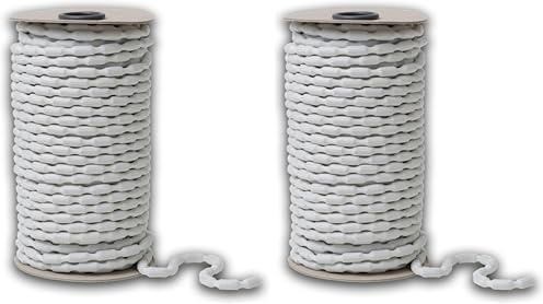 IPEA Cuerda de Plomo para Cortinas – Súper Pesado 100 G/MT - Made in Italy - 3 Metros – Cuerda Plomada para Cortinas, Telas, Mosquiteras – Trenza de Plomo – Peso - Hilo Plomado (Paquete de 2)