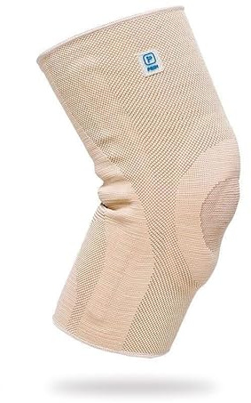 Rodillera con Almohadilla de Silicona y Estabilizadores Laterales Prim Aqtivo Skin P701BG Talla M – Soporte de Rodilla con Compresión Anatómica, Estabilización Lateral y Tejido Transpirable AirQuick