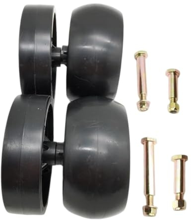 NbgrvB Paquete de 4 ruedas de cubierta de 5 pulgadas de repuesto para 734-04155 734-0973 para Craftsman PYT9000 RZT50 LT5000 LT2000 CADET LT1042 LT1045 piezas de tractor de césped