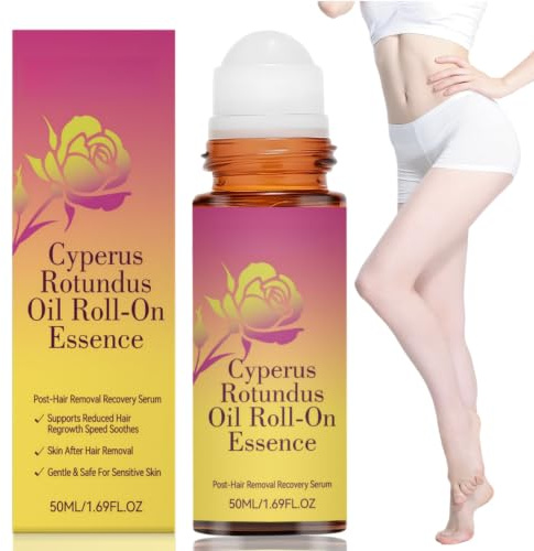 50ml Cyperus Rotundus Oil for Hair Removal - Natural Hair Removal Oil | Cyprus Oil Reduces Unwanted Body Hair Growth, Deep Moisturizing & Soothing Formula, Cypress Oil Hair Removal