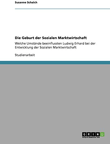 Die Geburt der Sozialen Marktwirtschaft: Welche Umstände beeinflussten Ludwig Erhard bei der Entwicklung der Sozialen Marktwirtschaft