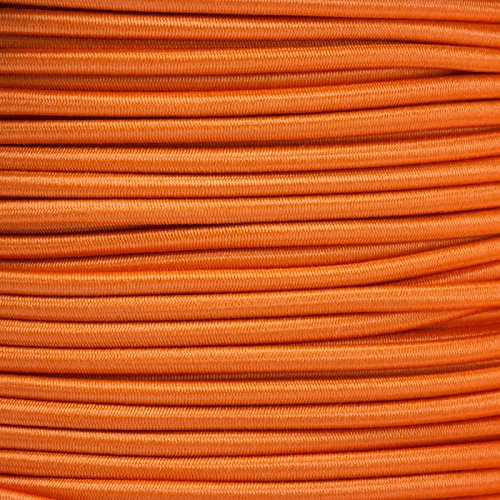 Kahage 10m Gummikordel - Hutgummi - Rundgummi, hochwertig, extra-stark in 3mm, orange