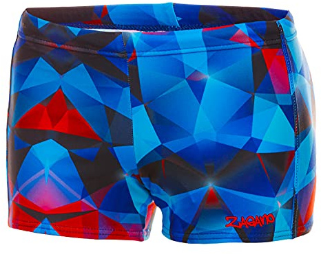 Zagano Adam Lipski Maillot De Bain pour garçons, 2821, 03, Rouge Bleu, GR. 146
