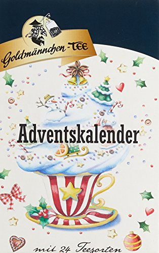 Adventskalender Stern mit Goldmännchen-Tee, 1er Pack (1 x 50 g)