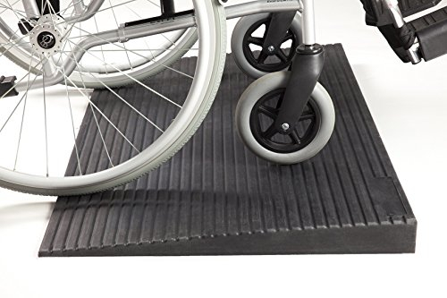 The Ramp People 5cm Rubber Threshold Wheelchair Scooter Kerb Ramp (50mm high x 500mm Long x 1000mm Wide 11.8kg)