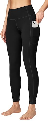 Ewedoos Women's Yoga Pants with Pockets Leggings for Women Tummy Control Compression Workout Leggings for Women New-Black