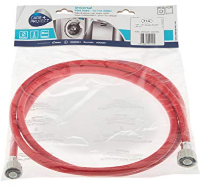 Care+Protect Universal Washing Machine and Dishwasher Hot Water Inlet Hose 2.5m, 90°C, 45 Bars Pressure