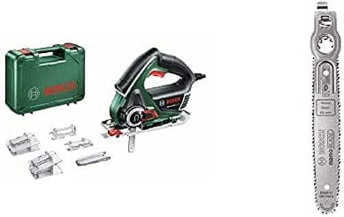 Scie multi-usage Bosch - AdvancedCut 50 (livrée avec 1 lame NanoBlade 50, 2 butées de profondeur, 2 adaptateurs et un protège-lame) + 1 lame NanoBlade 65