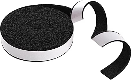 FakeFace 10 Meter Tennisschläger Badminton Schläger Griffband saugfähig Handtuchschläger rutschfest Handtuch-Griffwickel Overgrip für Badminton, Tennis und Squash (Schwarz)