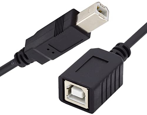 CY USB 2.0 B Typ Stecker auf Buchse Verlängerungskabel 20 cm für Drucker-Scanner-Disk USB 2.0 B Typ B Stecker auf Buchse Verlängerungskabel 20 cm für Drucker-Scanner-Festplatte