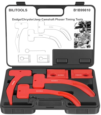 BILITOOLS 3.6 Pentastar Timing Tool Kit-Cam Phaser Locking Tool Kit for 3.6L VVT Engine Compatible with Chrysler Dodge Ram Jeep Grand Cherokee Wrangler, Replaces 10200A 10202A 10369A