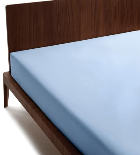 GUZZINI Classic - Lenzuolo con Angoli Singolo 90x200 in 100% Cotone Percalle Certificato OekoTex Fresco e Traspirante, Coprimaterasso Singolo con Elastico, Lenzuolo Sotto con Altezza Angolo 30 cm