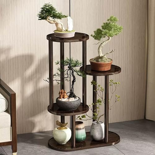 DSEWTEZXI Modern Mehrstöckig Garten pflanzenständer Outdoor, Balkon deko blumenbank, Mode blumentreppe Outdoor, blumenständer für innen draußen, für Zimmerecke,Wohnzimmer,Terrasse,Hof.(75cm)