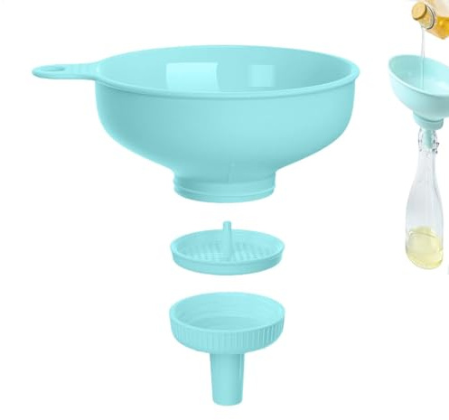 ancha de luces de conserva, tapa de cartón de leche 3 en 1, embudo para cocinar alimentos de alimenticio con múltiples salidas de tamaño, embudo de alimentos, embudo de alimentos sin BPA