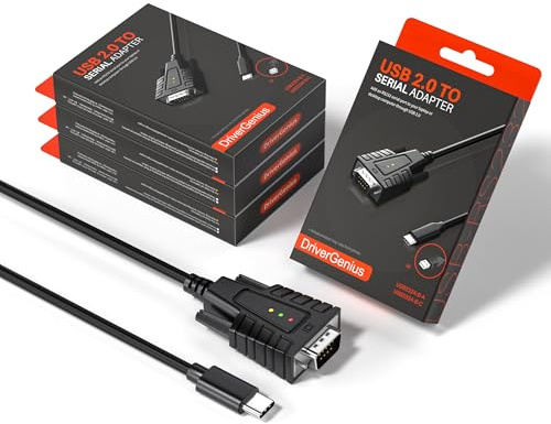 DriverGenius SerialEdgeX USB-C zu Seriell RS232 Kabel (3-LED, 4 Stück)
