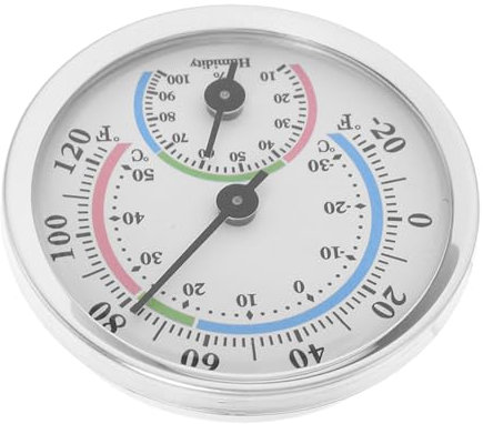Toyvian Termometro Igrometro e Patio Misuratore Temperatura e Umidità Analogico Strumento Per e Sauna
