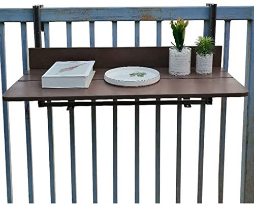 Generico Tavolo da Balcone, Tavolo da Balcone sospeso per ringhiera, tavolino Regolabile, tavolino da Esterno per Patio, Tavolo Pieghevole da Balcone sospeso per ringhiera, scrivania Pieghe