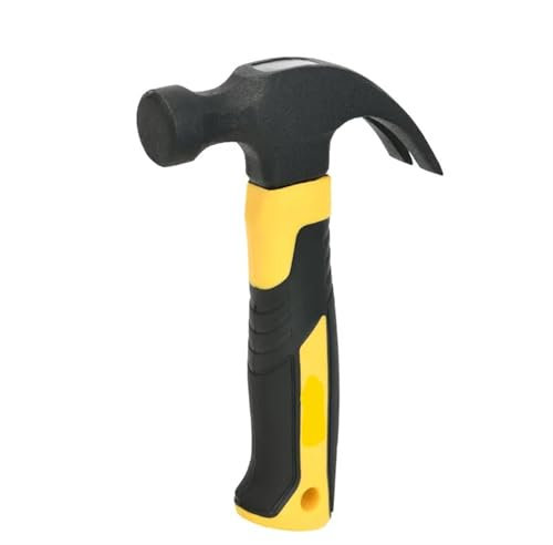 MUZIT Martello, Martello a Ferro di Cavallo, Martello a Carpentiere, Mini Artiglio in Acciaio al Carbonio, elettricisti, Corno di Pecora