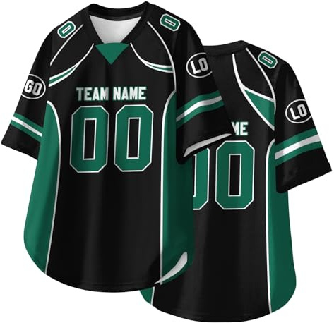 Camisetas de Rugby Personalizadas con Nombre, número y Logotipo para Adultos, jóvenes y preescolares. Camisetas de fútbol Americano Personalizadas de Manga Corta. A03