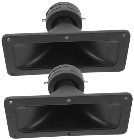Operitacx Lot De 2 Haut-Parleurs À Pavillon Accessoires pour Haut-Parleurs De Scène Tweeters Stéréo Tweeters Audio De Scène Noirs en
