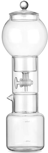 Carafe d'infusion à froid élégante en borosilicate avec design anti-fuite et personnalisable pour les connaisseurs de café