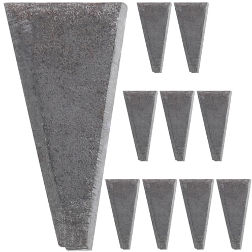 DIKACA 10pcs High Carbon Steel Axe Wedges Small Fixing Wedges for Home and Outdoor Handle Reinforcement Repair Tool Accessory