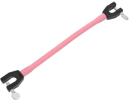 GARVALON Ski Trainingshilfe für Anfänger Skispitzenverbinder aus Strapazierfähigem Bungee Seil in Pink mit Breitem Klemmbereich zur Stabilisierung und Kontrolle