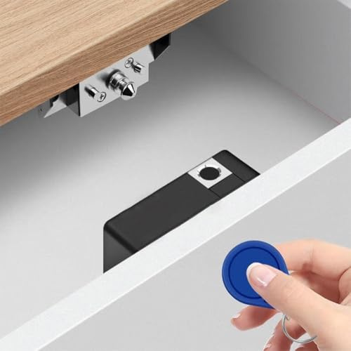 Intelligentes Schrankschloss, unsichtbares elektronisches Schloss, 3-in-1 zum Entriegeln von Türschlössern, Smart NFC-Entriegelung für Holzmöbel