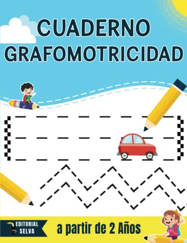 Cuaderno grafomotricidad: Preescritura - dibujar líneas y formas | Libro de Actividades Preescolar a partir de 2 Años