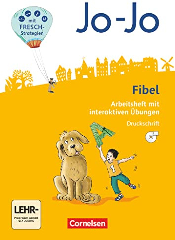 Jo-Jo Fibel - Allgemeine Ausgabe 2016: Arbeitsheft mit interaktiven Übungen - In Druckschrift mit Einlegern