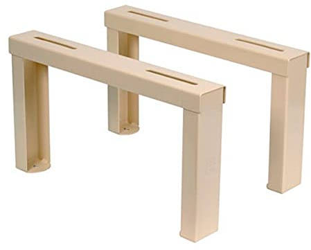 MUNDOCLIMA Soporte Nivelable 400 mm Altura 250 - Metal - Pintado Crema - Montaje en Pared - Accesorios Aire Acondicionado