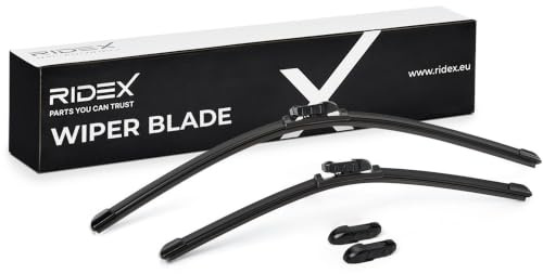 RIDEX Scheibenwischer Set Wischerblätter Satz mit Spoiler Vorne Länge 1: 600mm Länge 2: 475mm Flachbalkenwischblatt Kompatibel mit VW Golf 6 5K1 298W0019