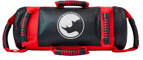 MAXSTRENGTH Sac de sable rempli de 5 kg, 10 kg, 15 kg, 20 kg pour entraînement CrossFit, MMA