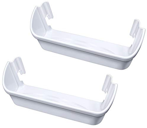2 pack 240323001 Refrigerator Door Bin, Refrigerator Side Shelf Replacement Part, (15.95in long), Fit for frigidaire kenmore, Replace AP2115741, PS429724, AH429724, 240323007, (DON’T fit freezer door)