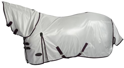 Weatherbeeta Comfitec Essential Mesh II Combo Hals Pferdedecke (155cm) (Weiß/Weinrot/Grau)