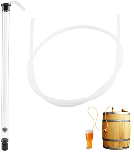 Pilipane Brew Siphonröhre Silikon,Brew Siphonröhre Kunststoff Wein Heberfiltersatz Siphon Rohr Schlauch Filter,Weinheber Auto Weinheber mit Pumpe,Auto Siphon Racking Rohr für Bier