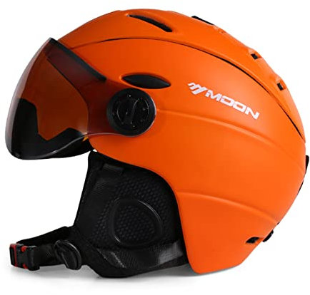 Lixada Skihelm In-Mold-Schneesporthelm mit Abnehmbarer Anti-Fog-Brille und abnehmbarem Fleecefutter Snowboard-Schutzhelm für Damen und Herren