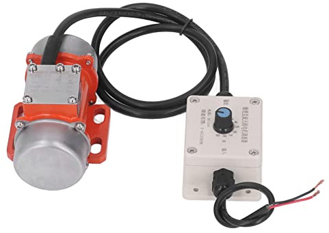 Akozon High Power Electric Vibrating Motor,30W Brushless DC Vibration Motor with Speed Controller Adjustable 4000RPM for Concrete